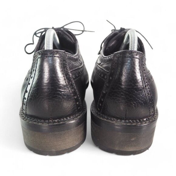 Donald by Donald J. Pliner Brad Wingtip Leather Oxfords Black Men's 9 - Picture 5 of 12